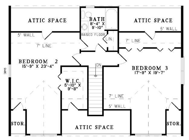 House Plan NDG B1059 Upper Floor