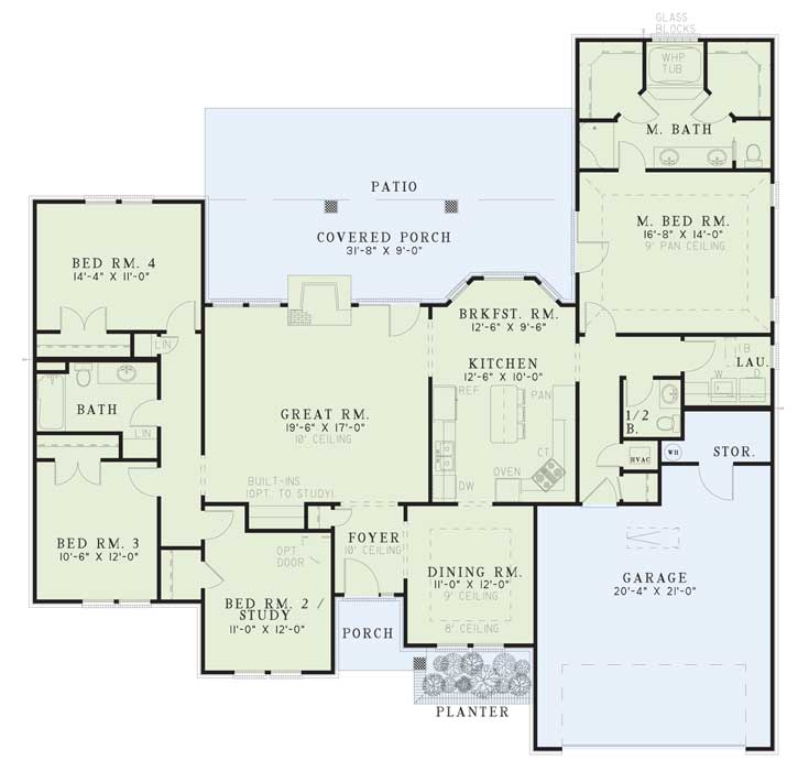 Nelson Design Group House Plan 190 Cherry Street Traditional House Plan Nelson Design Group House Plan 190 Cherry Street Traditional House Plan