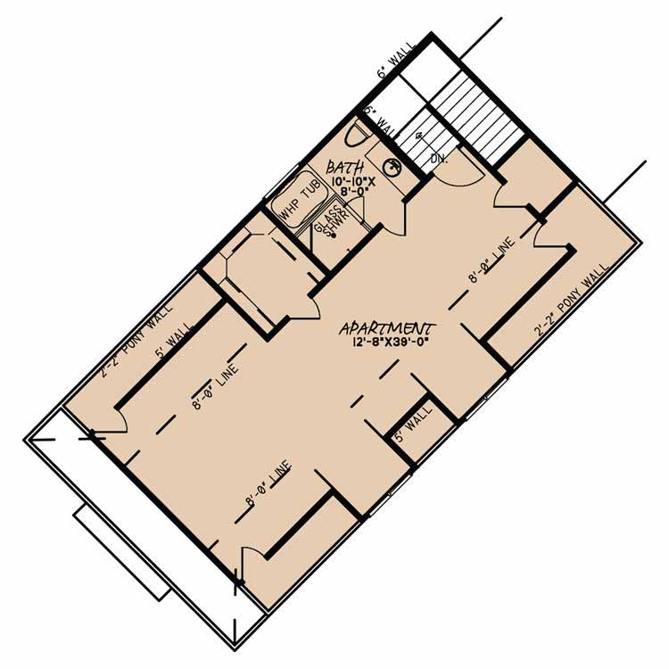 House Plan MEN 5021 Upper Floor