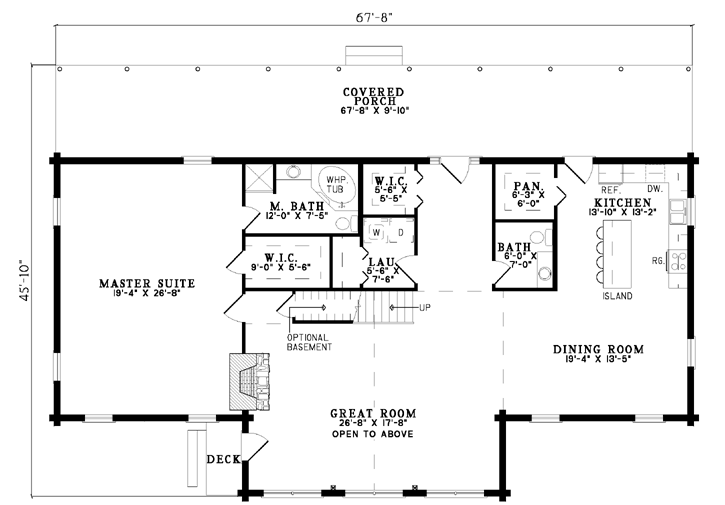 House Plan NDG B1056 Main Floor