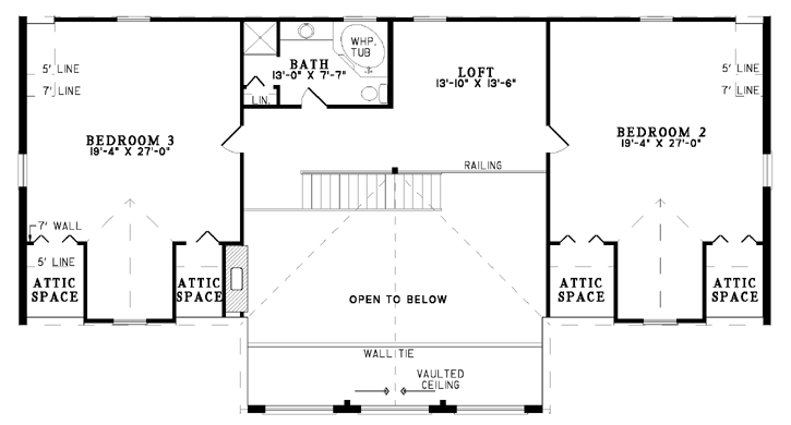 House Plan NDG B1056 Upper Floor
