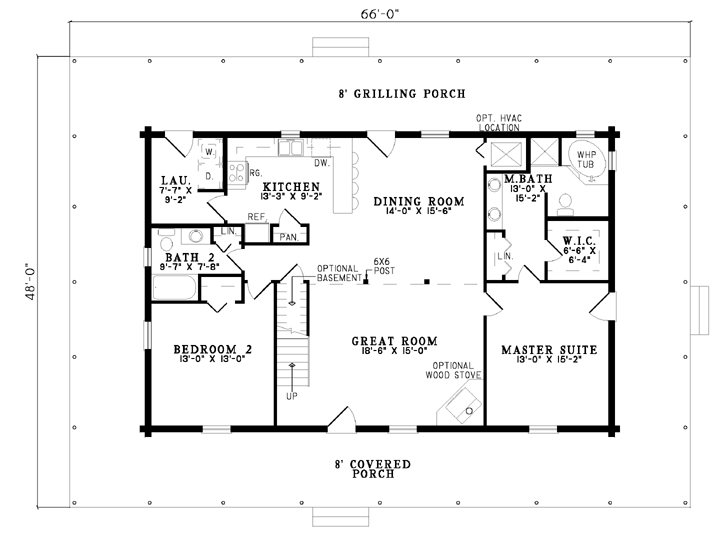 House Plan NDG B1049 Main Floor