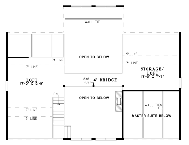 House Plan NDG B1048 Upper Floor