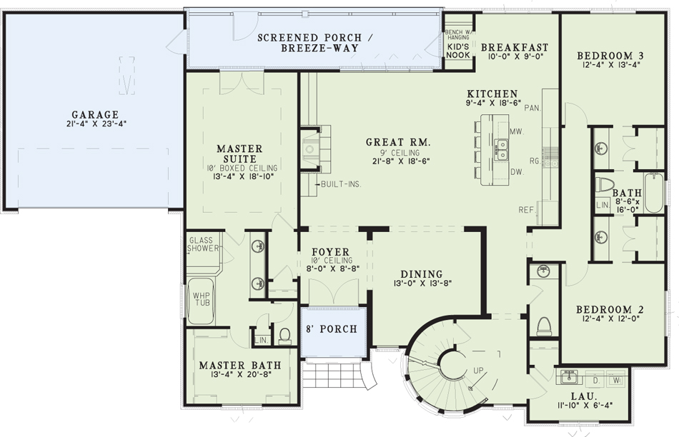 House Plan NDG 1478 Main Floor