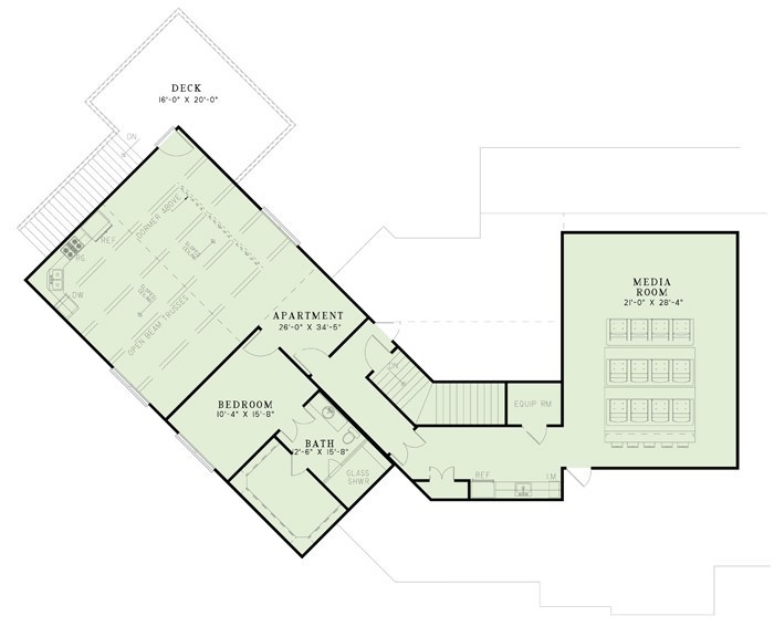 House Plan NDG 1344 Upper Floor