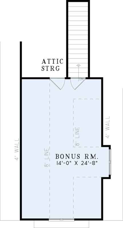 House Plan NDG 1415 Bonus Room