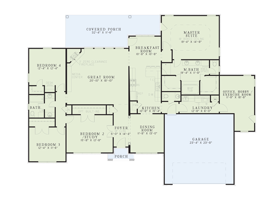 House Plan NDG 156 Main Floor