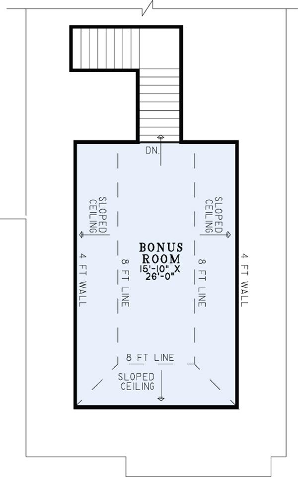 House Plan NDG 1421 Bonus Room