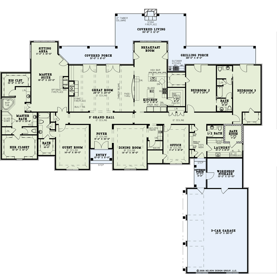 House Plan NDG 1291 Main Floor