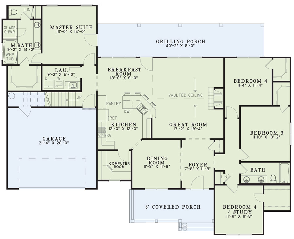 House Plan NDG 562 Main Floor