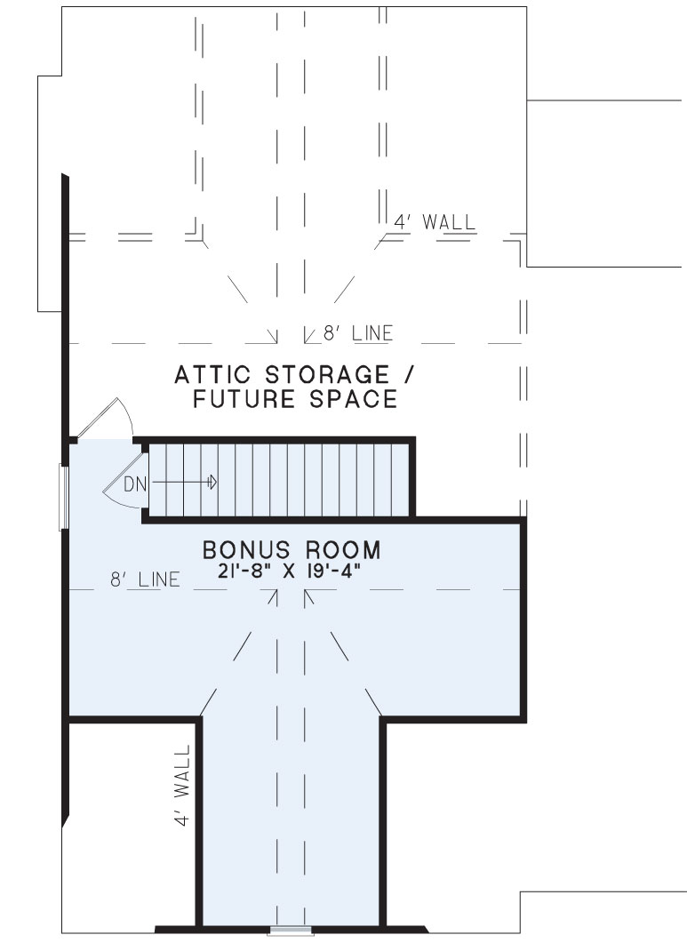 House Plan NDG 562 Bonus Room