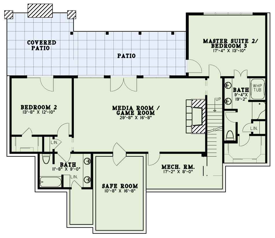 House Plan NDG 1380 Basement