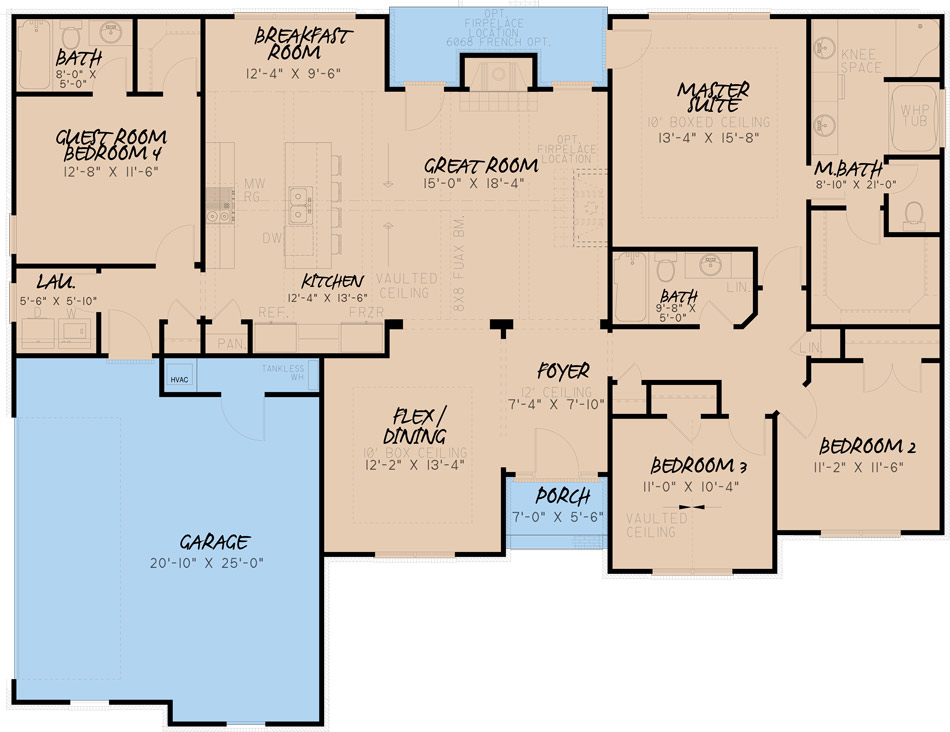 House Plan MEN 5243 Main Floor