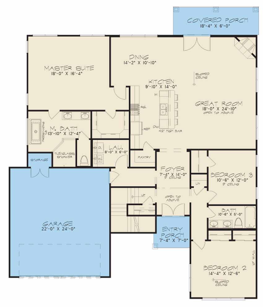 House Plan SMN1006 Main Floor
