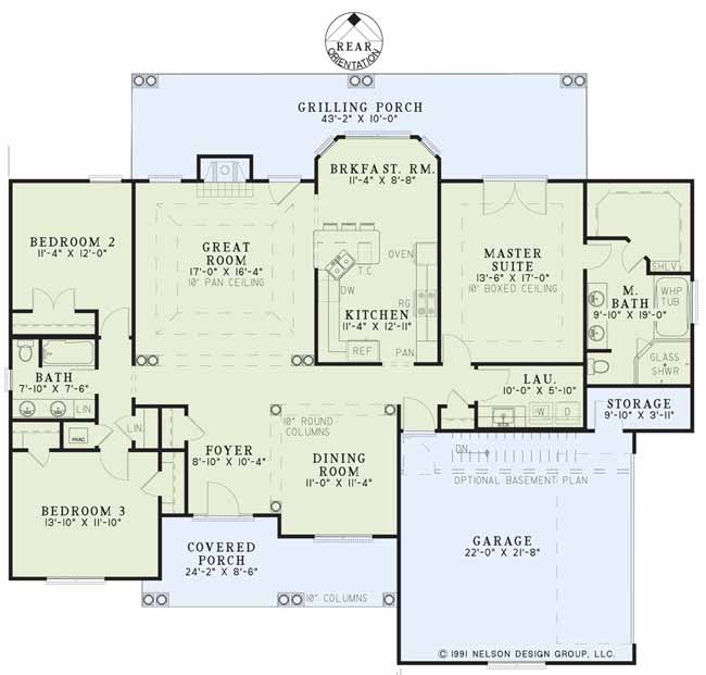 House Plan NDG 470 Main Floor