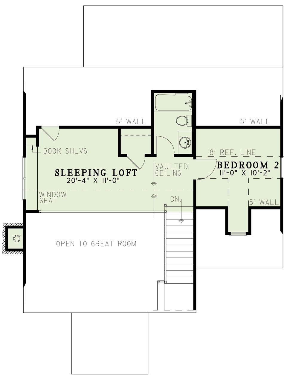 House Plan NDG 422 Upper Floor