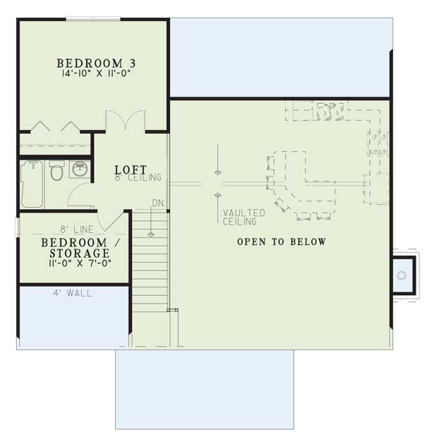 House Plan NDG 419 Upper Floor