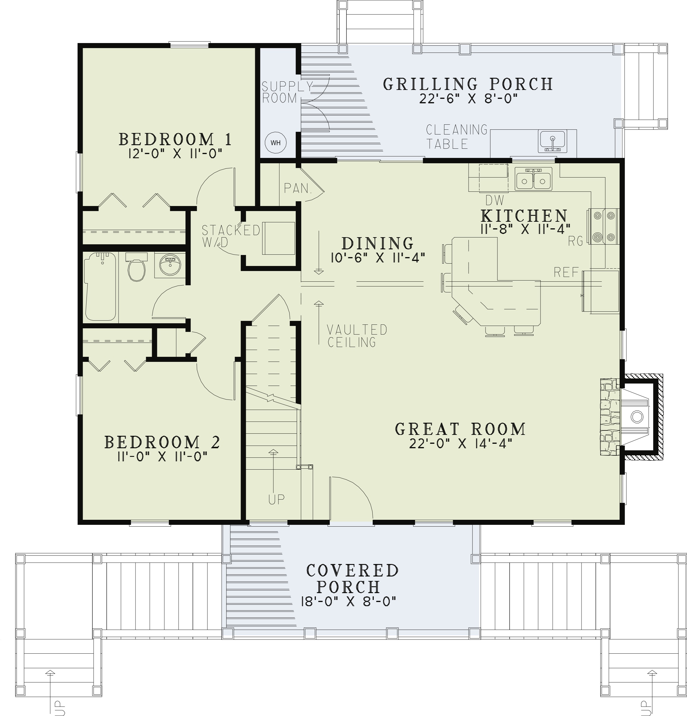 House Plan NDG 1191 Main Floor