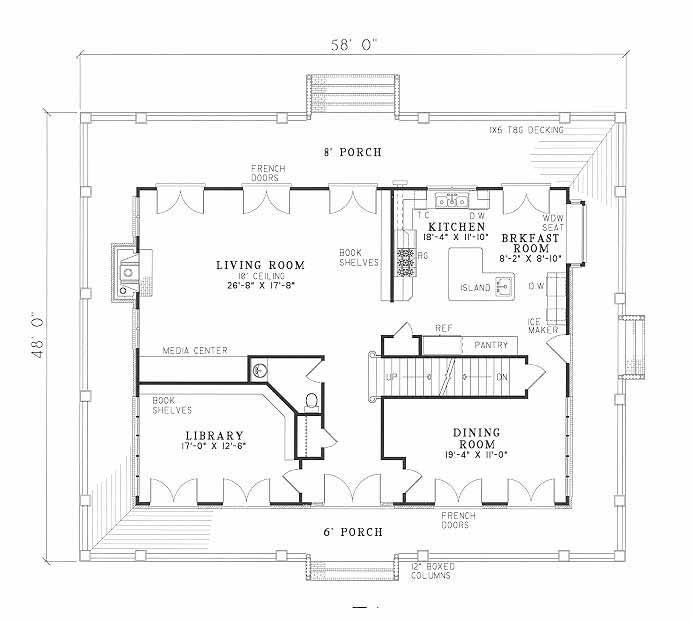 House Plan NDG 369 Main Floor