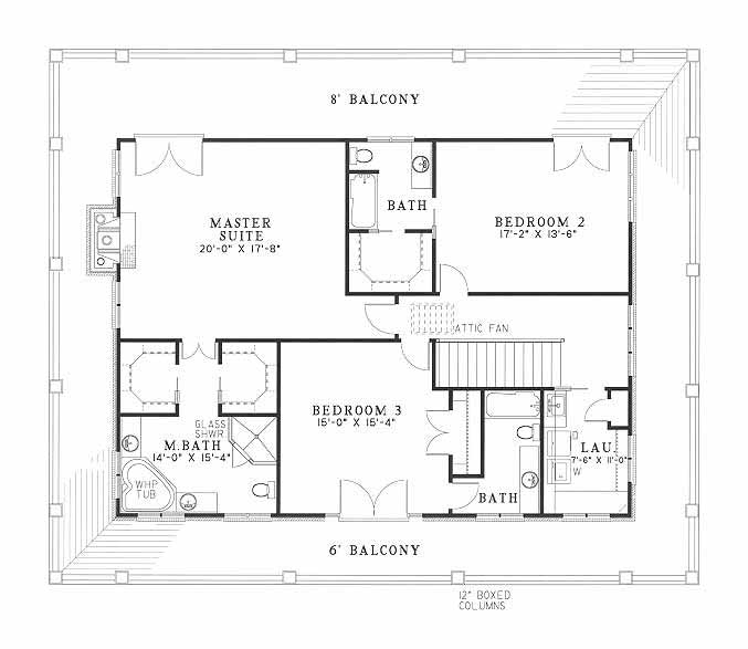 House Plan NDG 369 Upper Floor