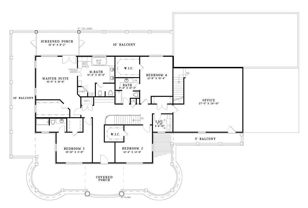 House Plan NDG 611B Upper Floor