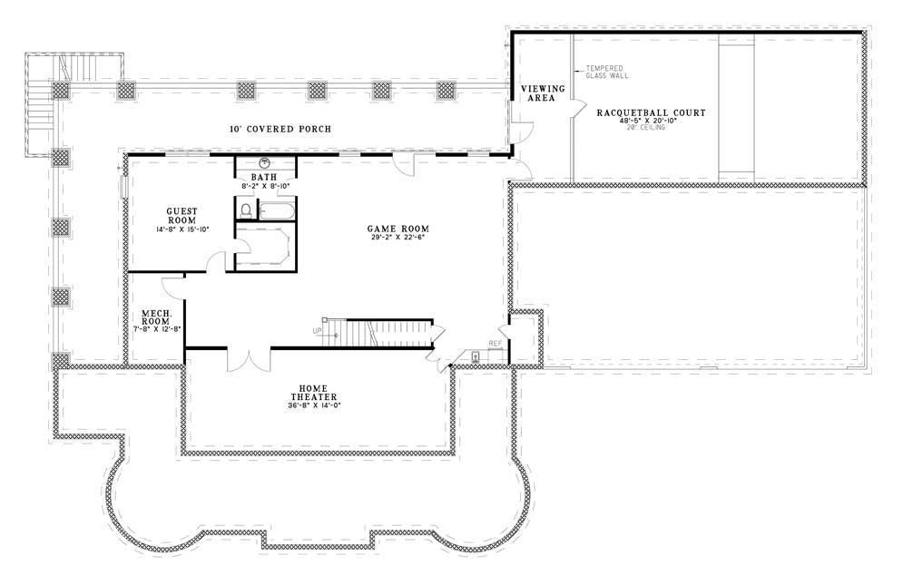 House Plan NDG 611B Basement