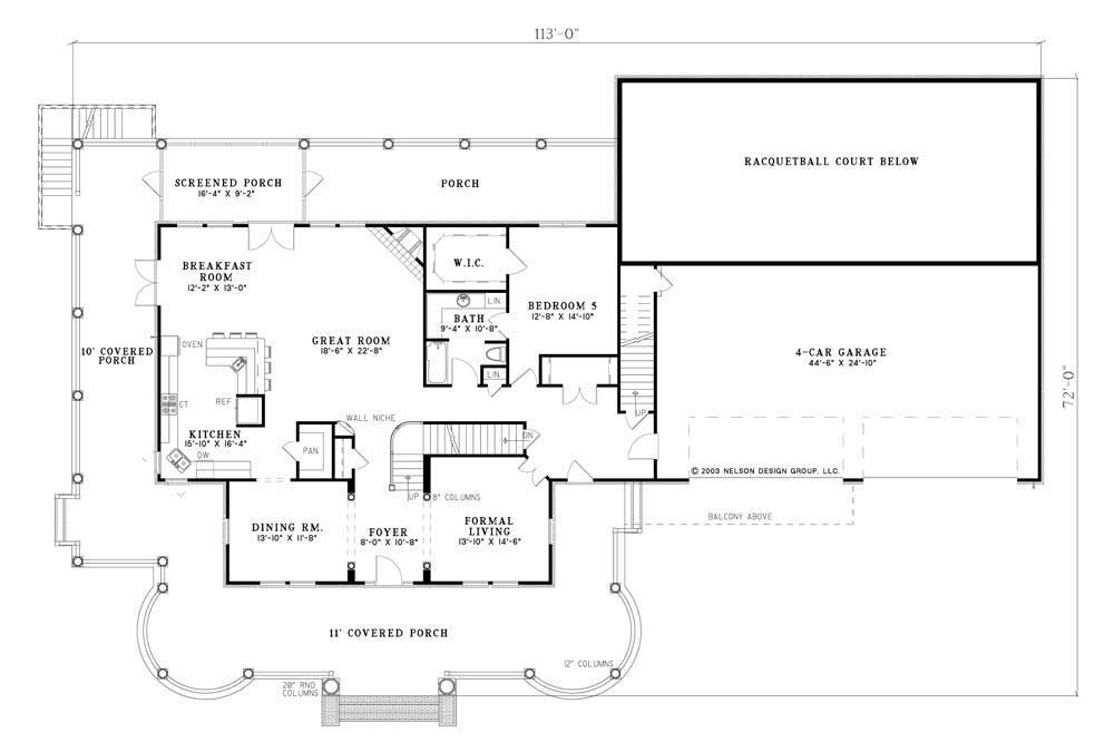 House Plan NDG 611 Main Floor
