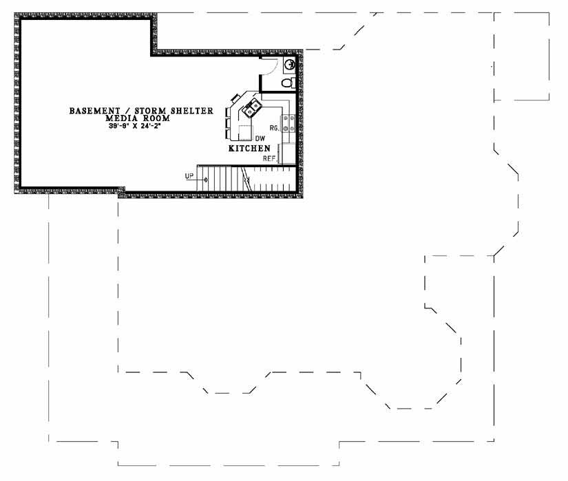 House Plan NDG 493 Basement