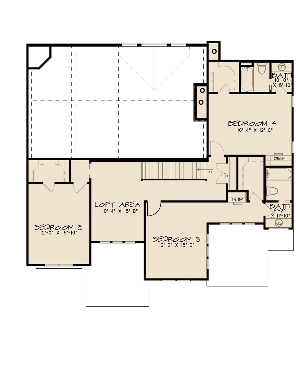 House Plan SMN 1036 Upper Floor