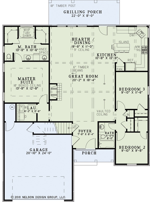 House Plan NDG 1340 Main Floor