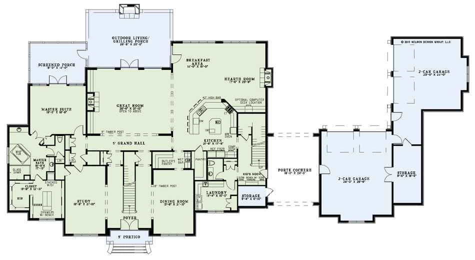 House Plan NDG 1338 Main Floor