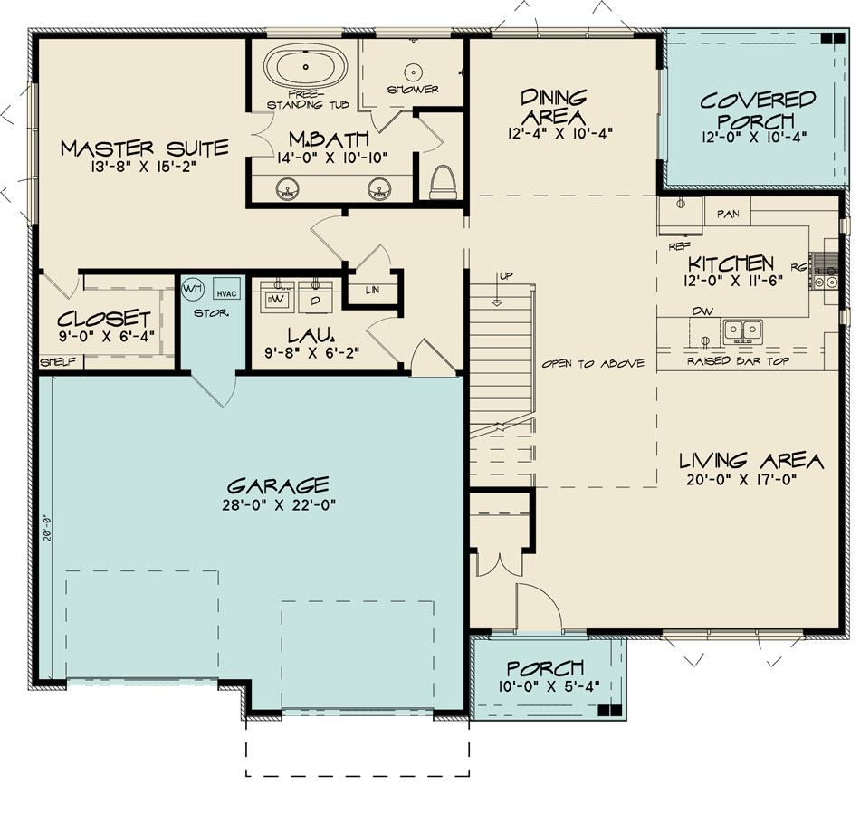 House Plan SMN 1052 Main Floor
