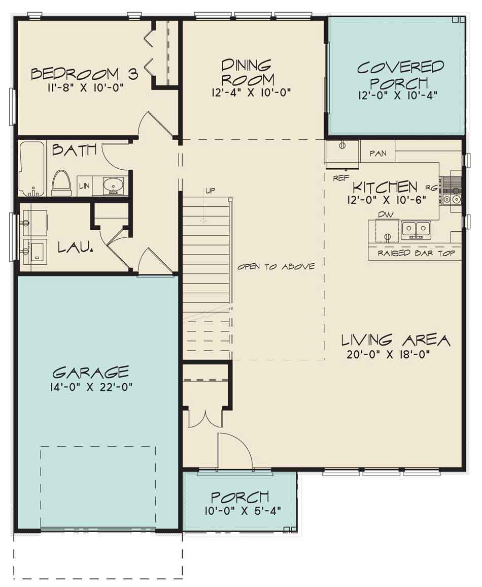 House Plan SMN1009 Main Floor