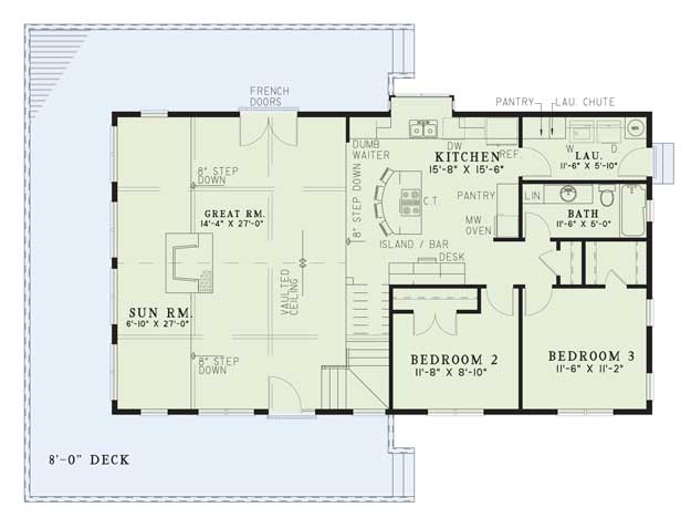 House Plan NDG 173 Main Floor