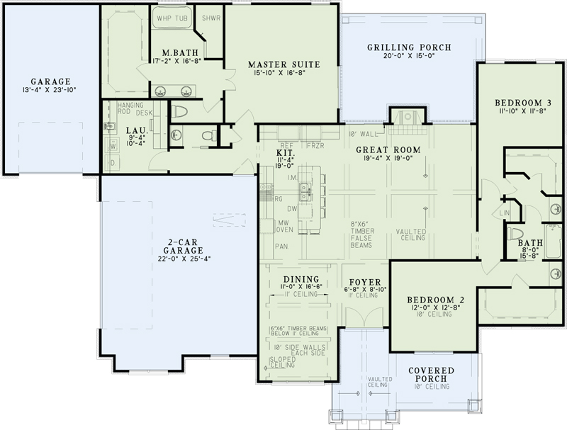 House Plan NDG 1468 Main Floor