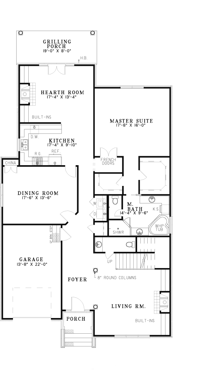 House Plan NDG 124 Main Floor