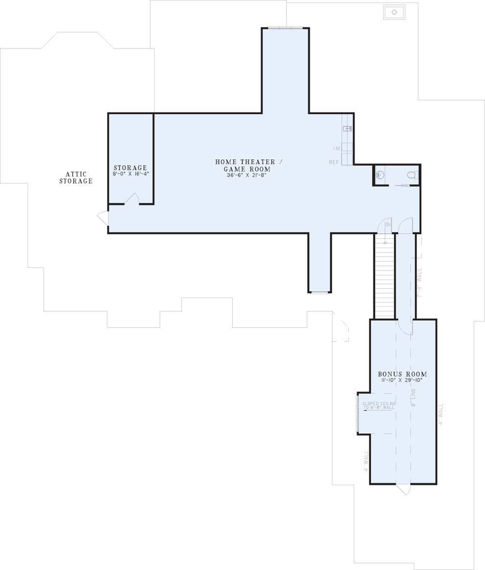 House Plan NDG 1112 Upper Floor