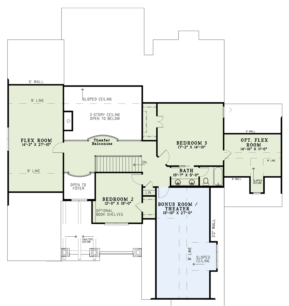 House Plan NDG 1273 Upper Floor