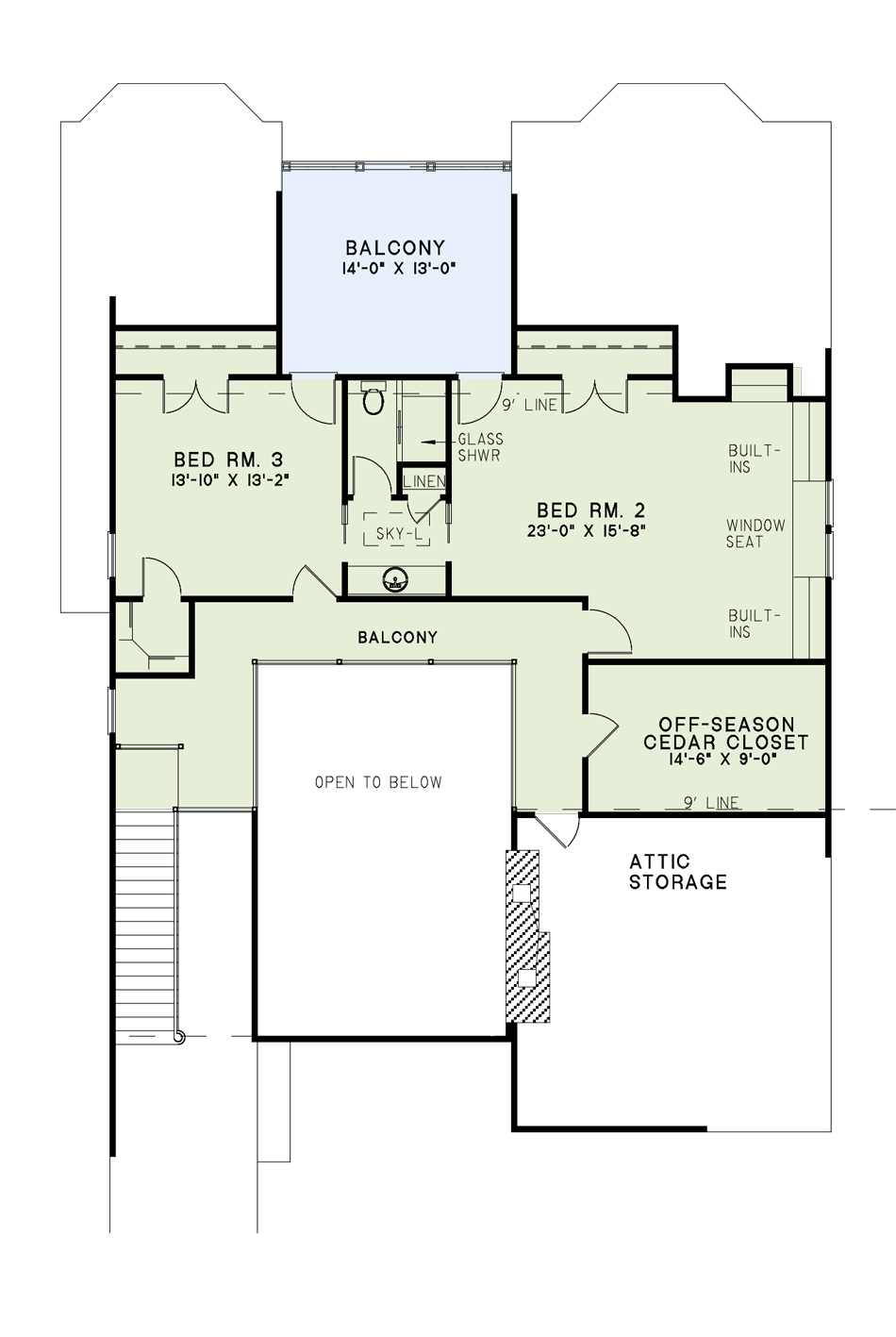House Plan NDG 103Upper Floor