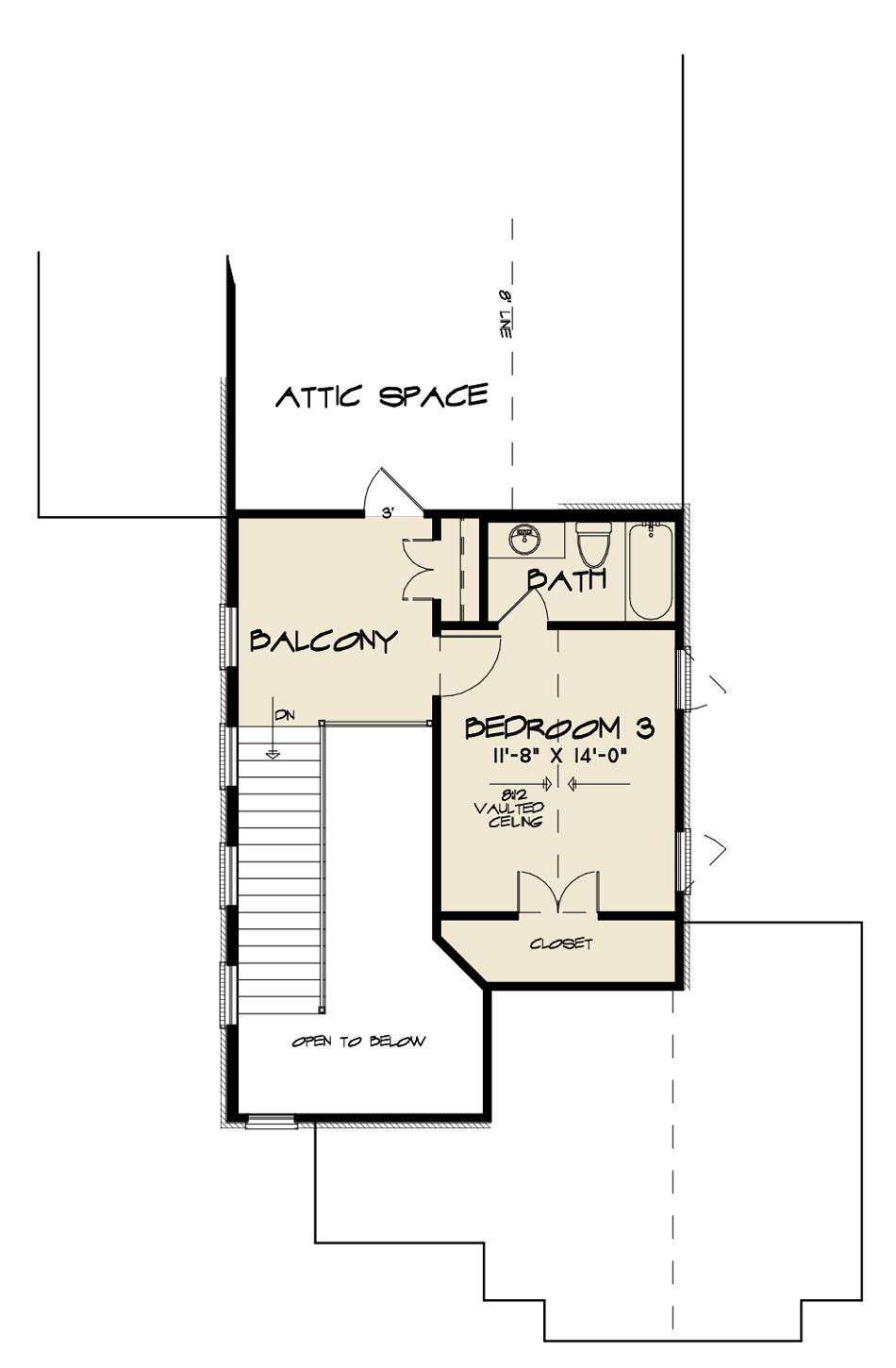 House Plan SMN 1028 Upper Floor