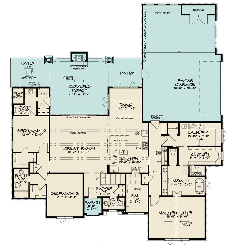 House Plan SMN 1040 Main Floor