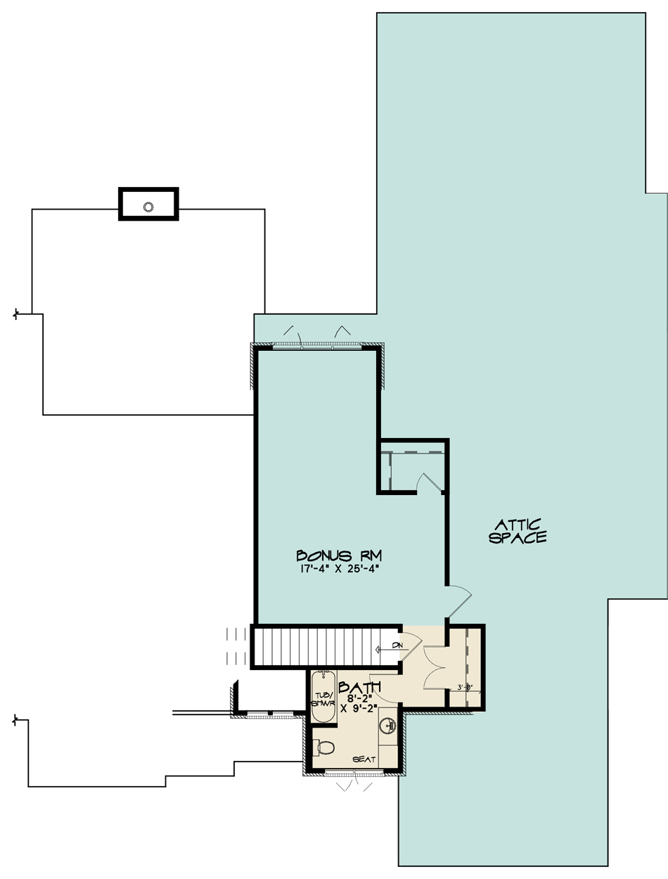 House Plan SMN 1040 Upper Floor
