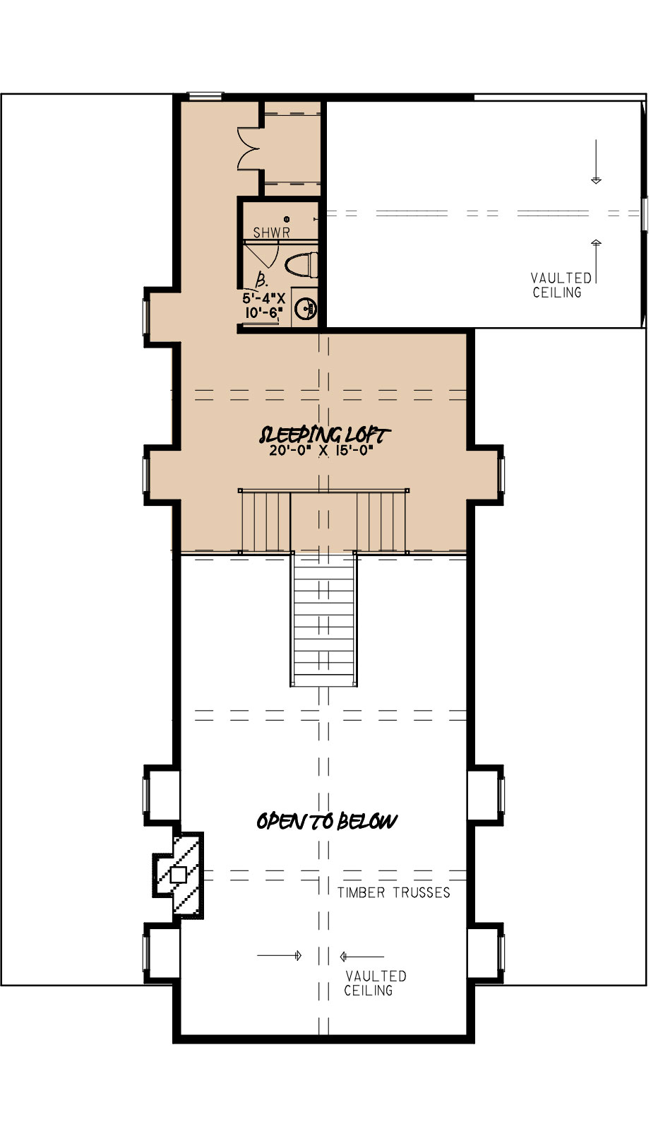 House Plan MEN 5201 Upper Floor