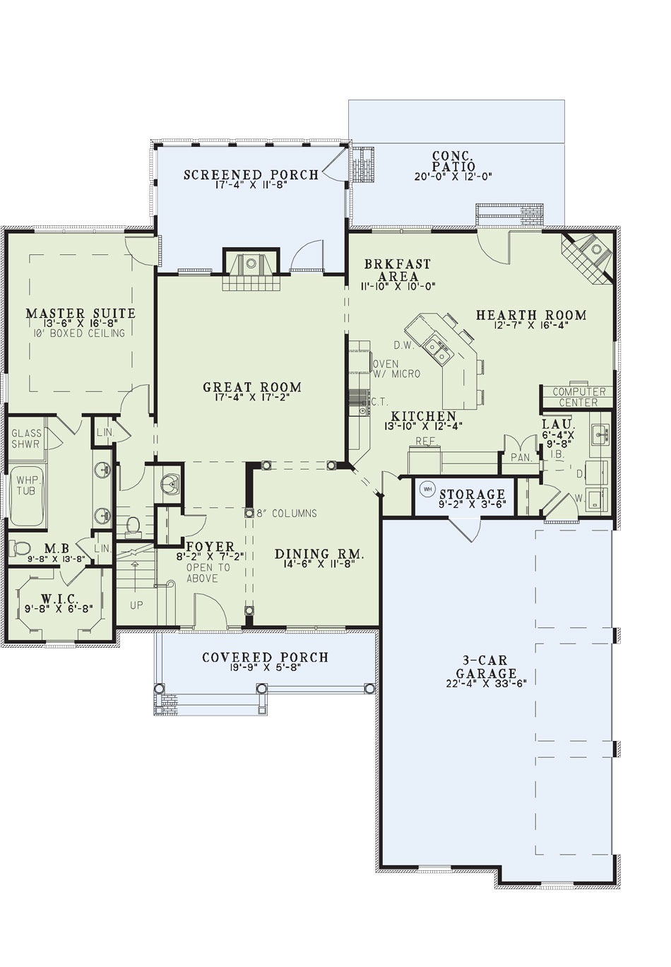 House Plan NDG 954 Main Floor