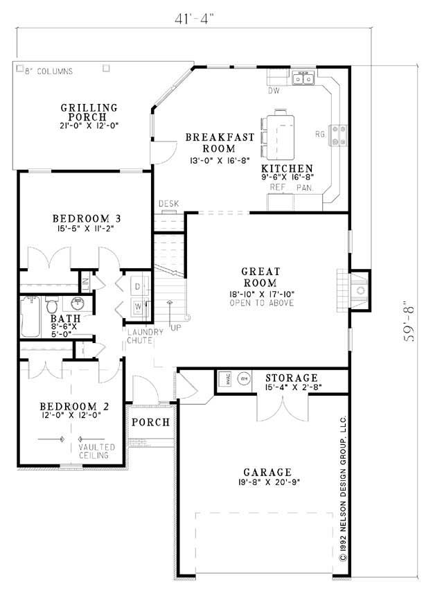 House Plan NDG 697 Main Floor