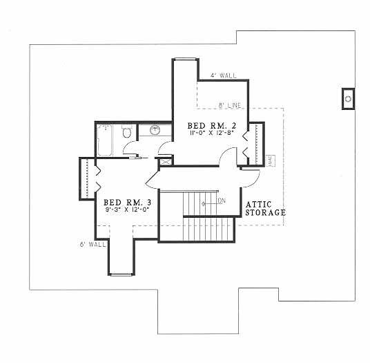 House Plan NDG 346 Upper Floor