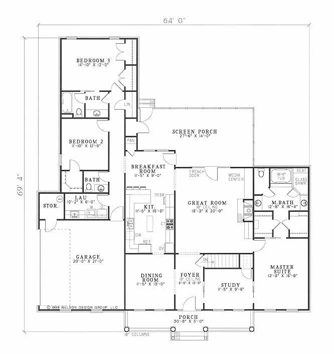 House Plan NDG 367 Main Floor