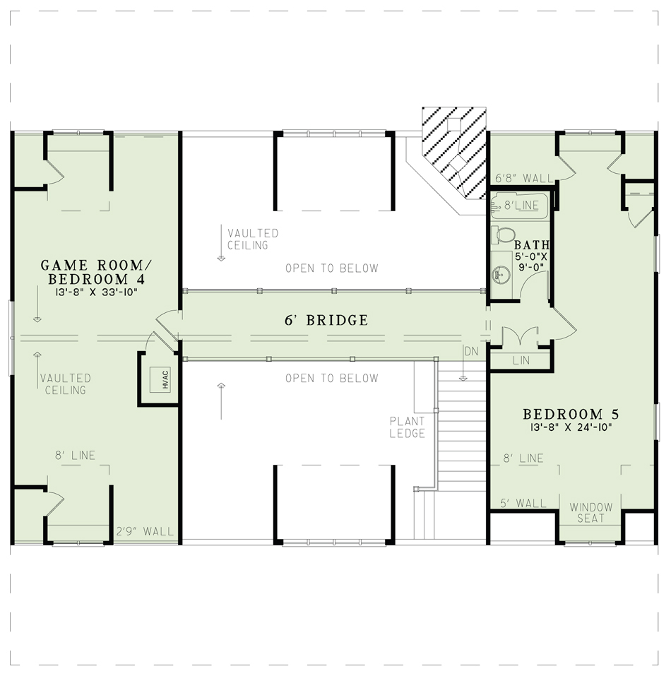 House Plan NDG 1114 Upper Floor