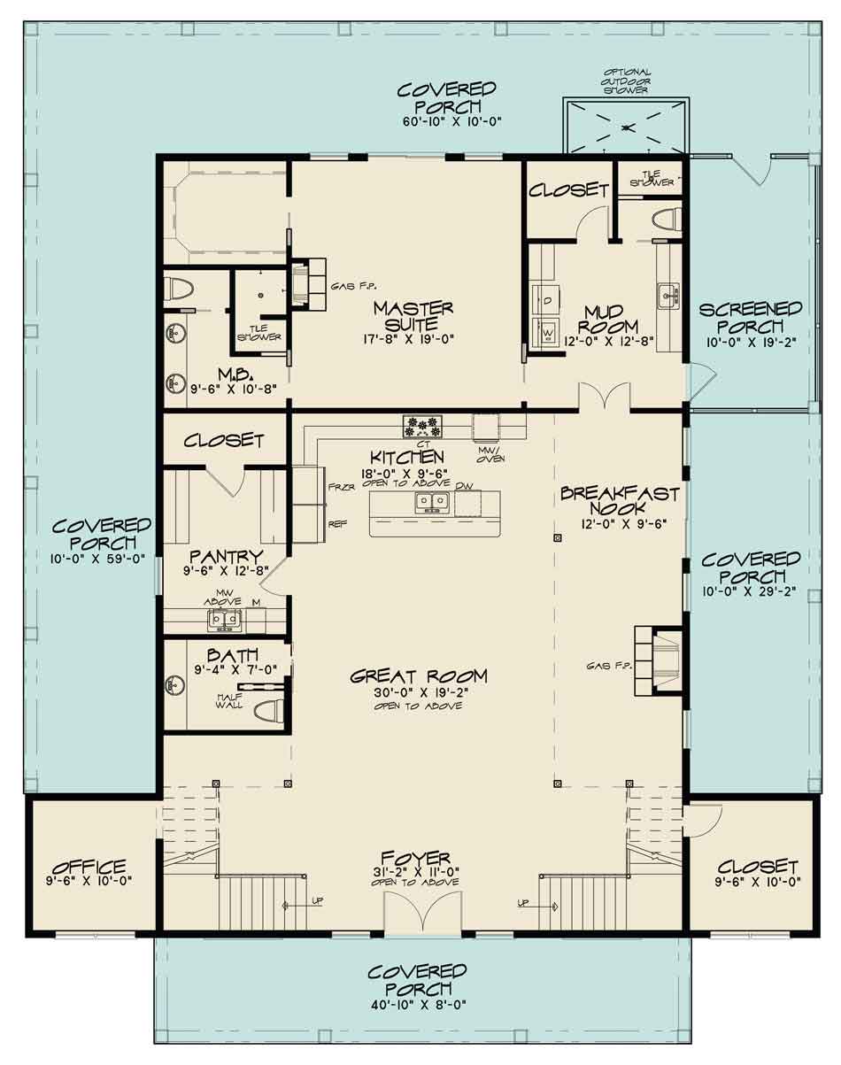 House Plan SMN 1014 Main Floor