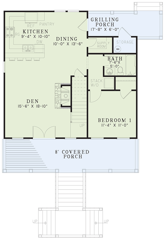 House Plan NDG 1181 Main Floor